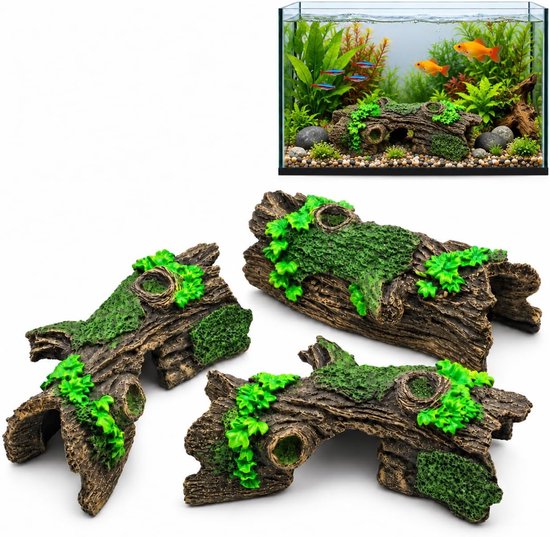 Hars Holle Boomstam Ornament Waterdichting Betta Log Cave Aquarium Decoratie voor Aquarium