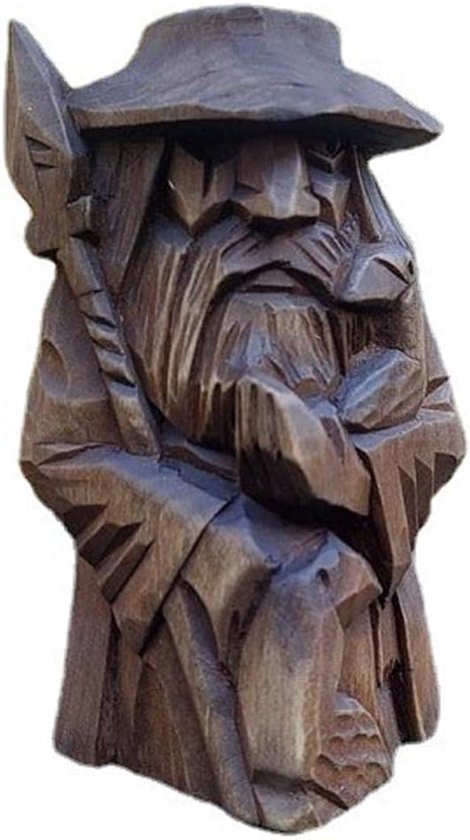 Hars Viking Standbeeld Art Craft Ornamenten voor Thuis - Outdoor Tuin Decoratie - Audding - lang geweer van Merkloos	