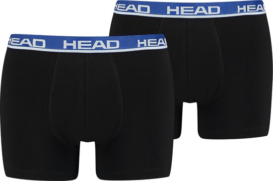 Head Basic Boxer - Zwart/Blauw - Maat XL - (2-Pack) van Merkloos	