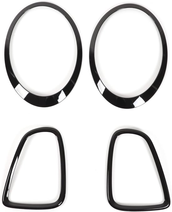 Headlight Bezel Cover, Tail Light Frame Trim Anti-scratch High Accuracy Easy Installation for Mini R56 R57 R58 R59 Cooper S JCW 2007‑2015. van Merkloos	