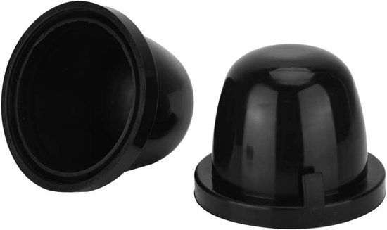 Headlight Dust Cover - 2 Stukken - 85mm Zwarte Rubber - Auto LED Koplamp - Stofkap - Waterdicht - Housing Seal Cap van Hykolity