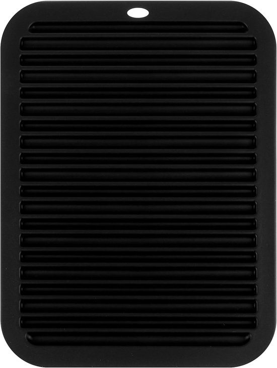 Heat Resistant Silicone Mat - Professionele Hittebescherming Mat voor Krultang - Haarstylingsgereedschap - 12 x 9 Inch (Zwart) van Merkloos	