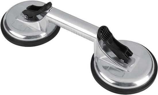 Heavy Duty Aluminum Suction Cup Double Plate Professional Glass Puller Lifter Gripper Mover Sucker Pad Car Tools Safety for Bathroom Toilet van Muzitao