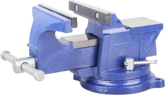 Heavy Duty Bench Vise - 6 inch - Aambeeld Gesmeed - 360 Swivel Vergrendeling Base - Desktop Clamp van Merkloos	