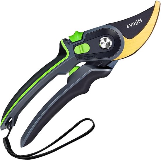 Heavy Duty Garden Secateurs - Stainless Steel Blades - Bypass Pruning Shears for Professional Garden Tools - Cuts Small PVC Pipes van Merkloos	