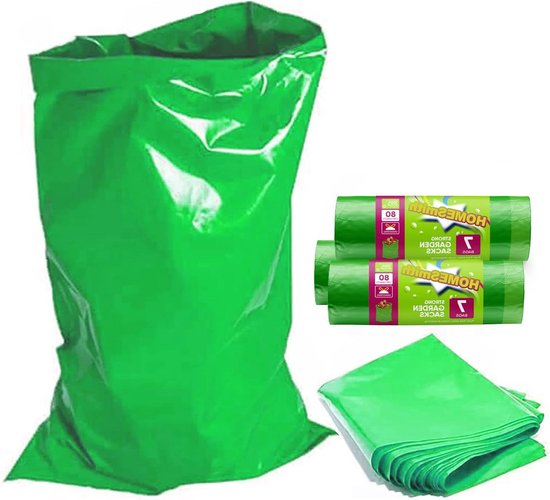 Heavy Duty Tuinafvalzakken - Grote Puinzakken voor Bouwers en Doe-het-zelvers - Pack van 35 van Merkloos	