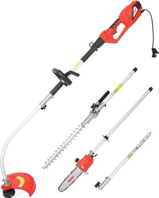 Hecht 690 multitool  3 in 1 230volt 900 watt bosmaaier -heggeschaar-takkenzaag +verlengstuk 50 cm van Hecht