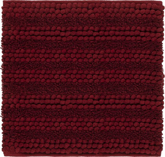 Heckett & Lane Badmat Roberto (Spicy Red) : Maat: Bidetmat 60x60 cm van Heckett & Lane