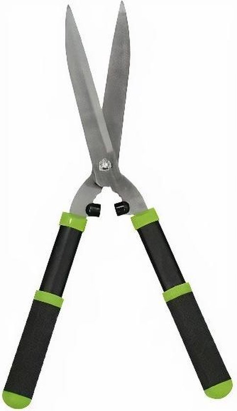 heggenschaar 25 cm staal/rubber zwart/groen van Merkloos	