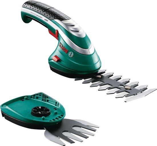 Heggenschaar accu Bosch Home and Garden ISIO 36V - accugrasschaarset - meslengte 12 cm - tandafstand 8 mm - in zachte zakverpakking Heggenschaar accu van Merkloos	