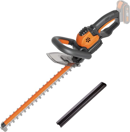 Heggenschaar - Accu heggenschaar - 20 V - Professionele Heggen en struikschaar met 44 cm Bladlengte - ideaal voor hoge heggen, wordt zonder accu en oplader geleverd van TROTEC