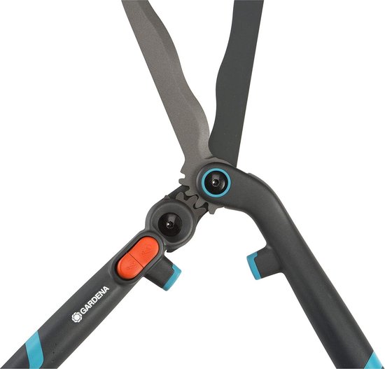 Heggenschaar EnergyCut - Mechanische tuinschaar met tweetrapsoverbrenging - 23 cm precisiemessen met antikleefcoating - schokabsorberend - 2-in-1 (12303-20) van GARDENA