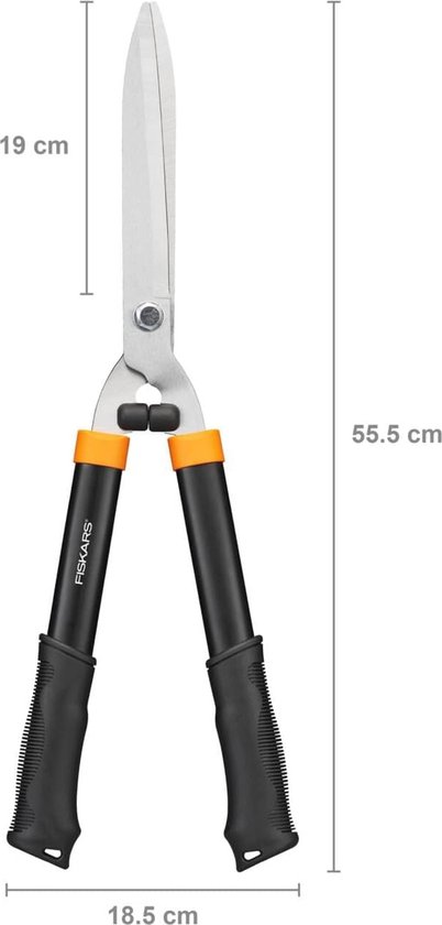 Heggenschaar voor het snoeien en vormgeven van heggen en struiken - 59 cm - Geharde staalbladen - Ergonomische grip van Kinzo Garden