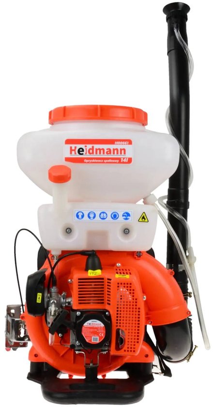 Heidmann Ruggedragen drukspuit - 14L tank - Ergonomisch ontwerp - Krachtige motor - Grote sproeiafstand
