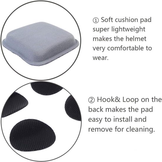 Helmkussen - Fietshelm Beschermende Pads - Helm Foam Pads Vervanging voor Fiets Motorfiets Fietsen Outdoor Rijhelm van Merkloos	