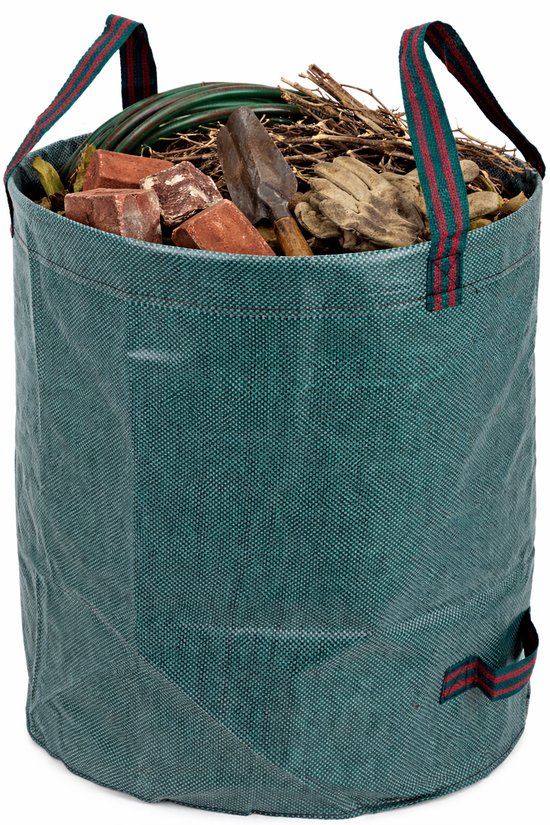 HEM Tuinafvalzak 125 Liter Opvouwbaar – Stevige Tuinzak Met 4 Handgrepen En Verstevigde Ring – Ideaal Voor Tuin, Erf En Compostbak van Merkloos	