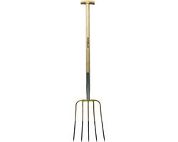 Hendrik Jan mestvork 5 tands essenhoutensteel 85 cm van Hendrik Jan