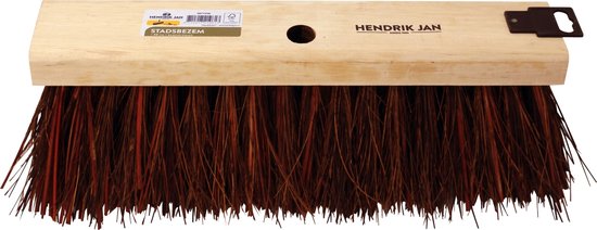 Hendrik Jan - Stadsbezem - Bassine - Harde natuurvezels - 36 cm van Hendrik Jan