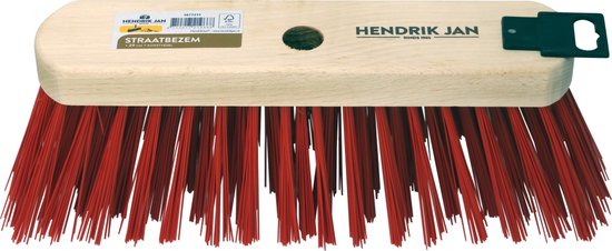 Hendrik Jan - Straatbezem - Harde kunstvezels - 29 cm van Hendrik Jan