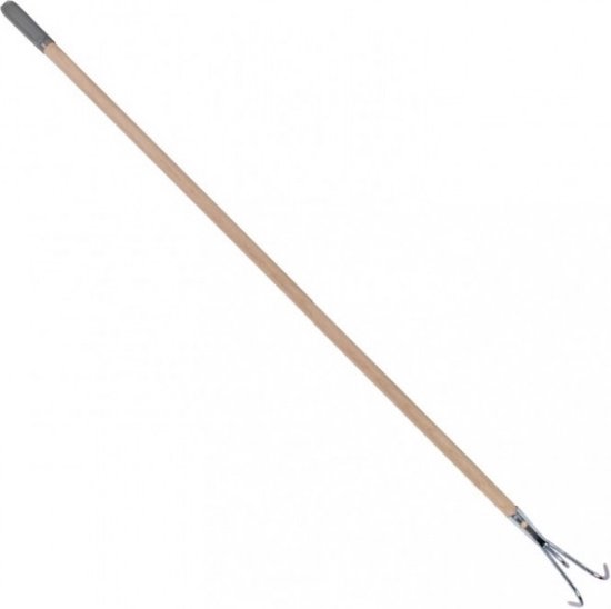 Hendrik Jan - Tuinkrabber - 3 tanden - Steel 140 cm - Essenhout van Hendrik Jan