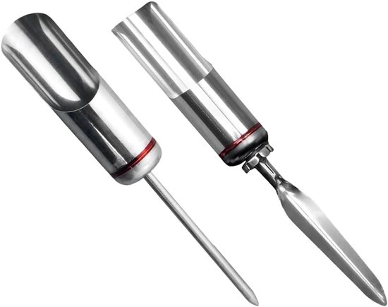 Hengel Rack Stand Ground - 2 stuks roestvrijstalen hengelhouders voor zee - strand - kust - vissen - riviervissen - casting baitcaster zeestaaf van Merkloos	