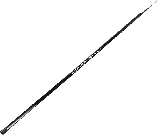 Hengel voor beginners - Vaste hengel Telescoophengel - Witvissen - Compact transportformaat - 3-6 meter - Zwart