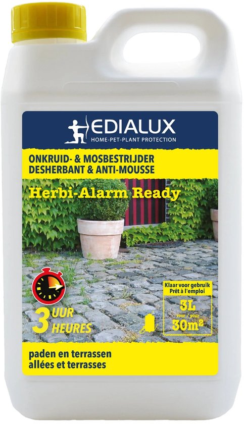 Herbi-Alarm Spray & Ready - pad & terras / allées & terrasses 3 L van Merkloos	