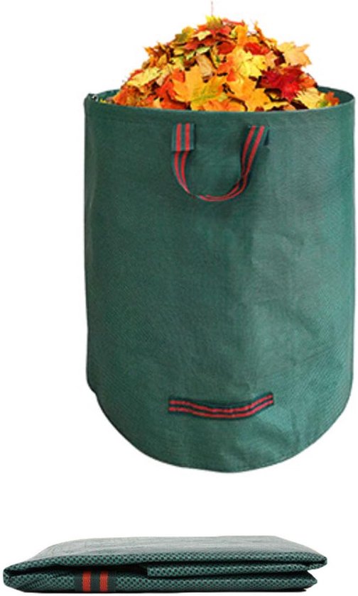 Herbruikbare Tuinzak 32 Gallon voor Bladeren en Groenafval Extra Sterk Met 4 Handvatten en Zelfstandig Design Geschikt voor Tuinonderhoud en Buiten Opslag van Merkloos	