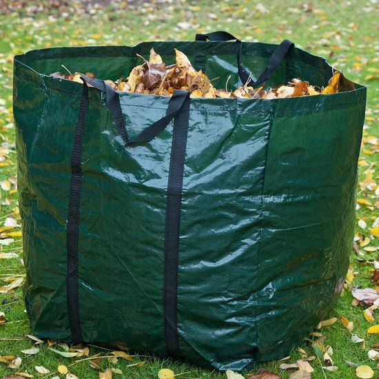 Herbruikbare Tuinzakken - Afvalzakken Tuin - Tuinafval Verwerken - Extra Sterke Handvatten - 150L - Groen van Merkloos	