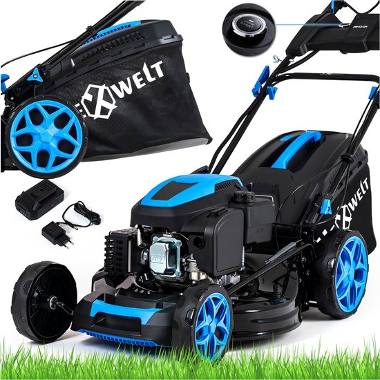 Hexwelt® HW-KS-224E Benzine Grasmaaier - Elektrische Start - 53 cm