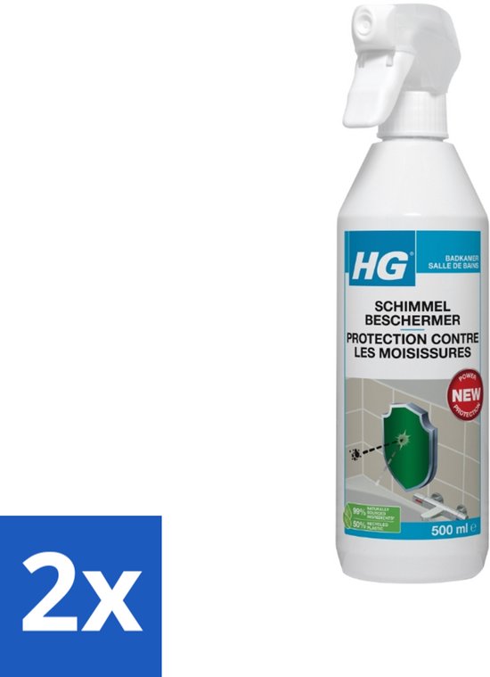 HG - Badkamer - Schimmel Beschermer - Sterk Beschermend - 500 ml - Voordeelverpakking - 2 stuks