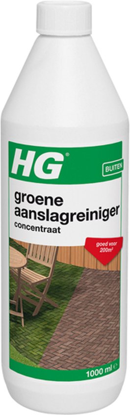 HG Groene Aanslagreiniger - 1000 ml - 2 Stuks Concentraat van Merkloos	