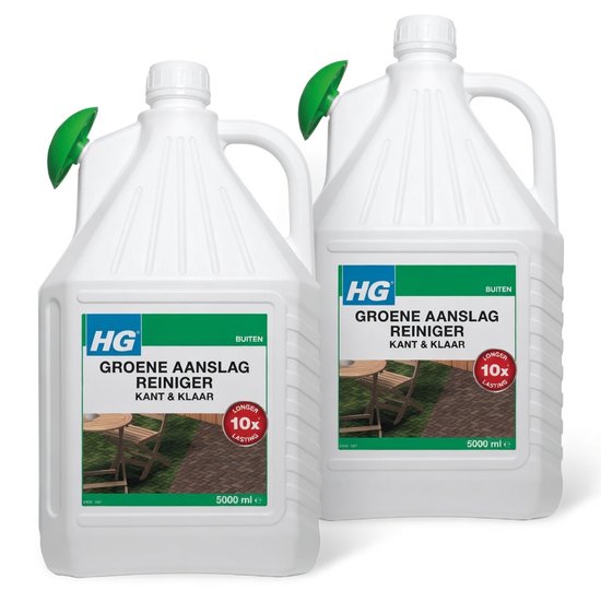 HG Groene Aanslagreiniger Kant & Klaar 5 L + Schenktuit - 2 stuks van Merkloos	