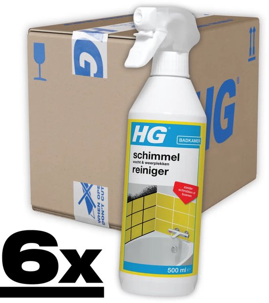 HG Schimmelreiniger Schuimspray 6x500ml Krachtig & Doeltreffend