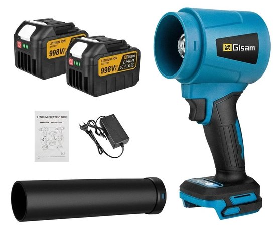 HHHK - Bladblazer - Bladblazer met Accu - Bladblazers - Luchtblazer - Turbo Blaasmachine - Blower - Stofblazer - 400m/s van Merkloos	