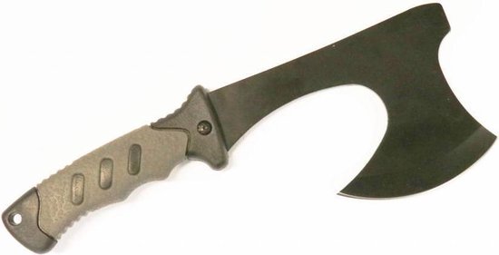 Highlander Bijl Survival rubber handvat  - carbonstaal van HI