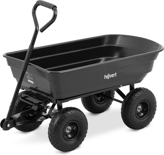 hillvert - Tuinwagen - 300 kg - kantelbaar - 75 L van hillvert