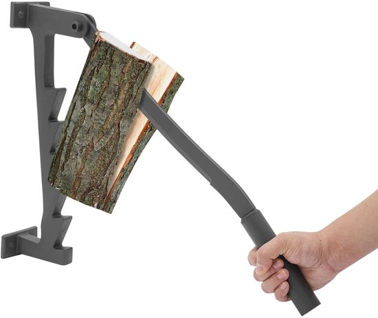 HOB Houtklover - Houtkliever - Houtsplitter - Houtsplijter - Kloofmachine - Wandmontage - Handmatig - Staal - Houtklover voor aanmaakhout