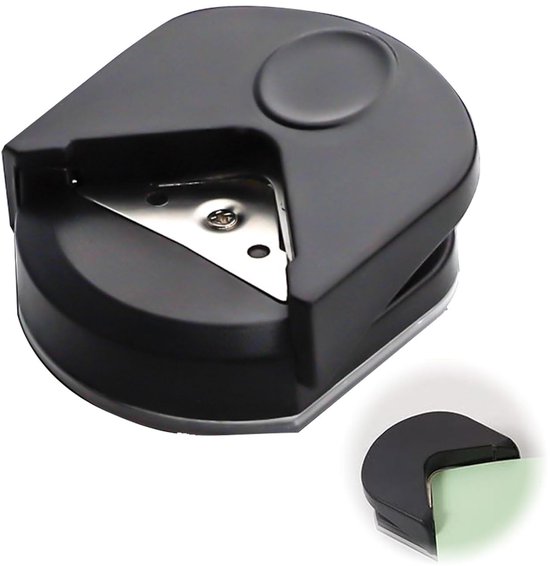 Hoeksnijder - hoekpons - afgeronde hoekenpons - hoeksnijders - hoekafgerond - afgeronde pons - draagbare hoekpons - hoekafronden voor laminerende film - hoekmatrijsafronding van Merkloos	