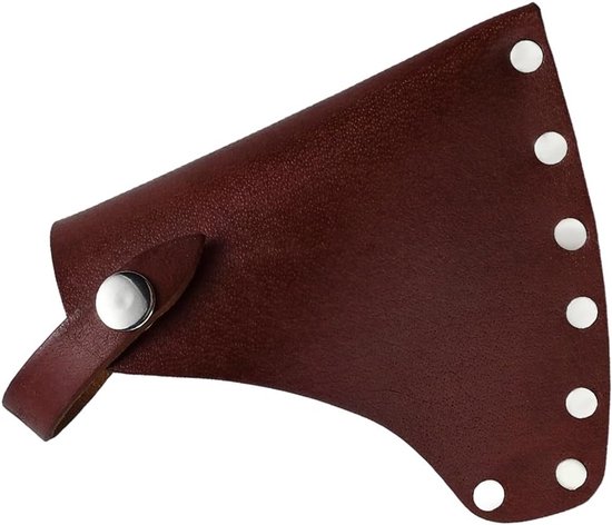 Hoes van Echt Koeienleer voor Bijlkop - Beschermende Cover voor Kamperen en Werken, Essentiële Accessoires voor Buitenactiviteiten en Hiken