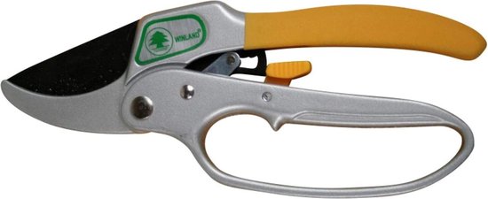 Hofftech Snoeischaar - 3-traps mechanisme - 20 cm - SK5 koolstofstaal - Tefloncoating - Antislip handvatten van Hofftech