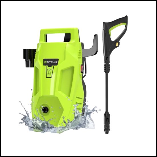 Hogedruk Auto Wasmachine Pistool 6-in-1 Elektrische Tuin Wassen Spuitpistool – 3-in-1 Verstelbare Mondstuk & 7m Slang – Krachtige en Compacte Hogedrukreiniger van Merkloos	