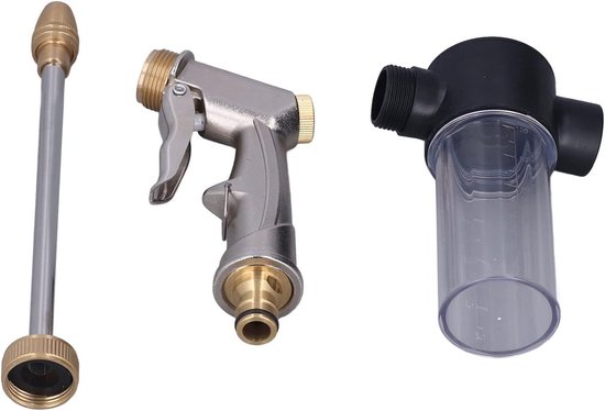 Hogedruk Waterpistool Draagbare Tuinslang Wand Nozzle Sproeier Schuim Wasmachine Spray Cleaning Tool met Draaibare Slang Nozzle Hogedrukreiniger Accessoires