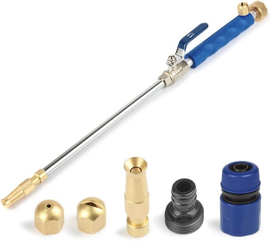 Hogedrukmondstuk voor krachtige reiniging - Tuinslang compatibel van Merkloos	