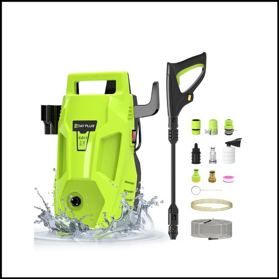 Hogedrukreiniger 2200 W - 180 Bar - 3-in-1 Verstelbaar Mondstuk - 7 m Slang - Auto & Patio & Tuin van Powerplus