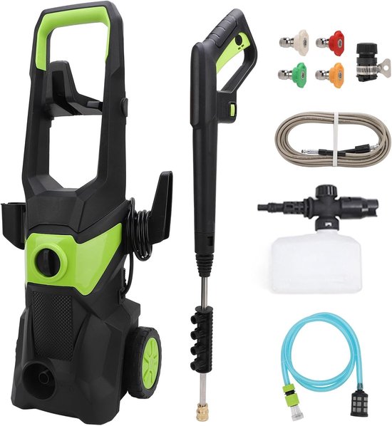 Hogedrukreiniger 4000 PSI - 2.5 GPM - Inclusief foam cannon - Effectieve reiniging voor auto en tuin - ShopVlot