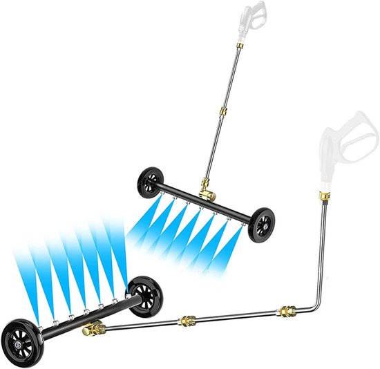 Hogedrukreiniger 4000psi - Onderwagenreiniger - 2 in 1 waterveger - Snel en eenvoudig reinigen - SnelShoppen