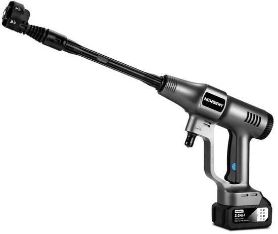 Hogedrukreiniger 6 in 1 - Draadloos - Elektrische Hogedrukspuit - 200Bar - 3500W - Inclusief waterslang van Merkloos	