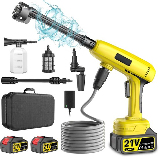 Hogedrukreiniger Auto - Hogedrukspuit - Terrasreiniger - Zwart en Geel van Kärcher