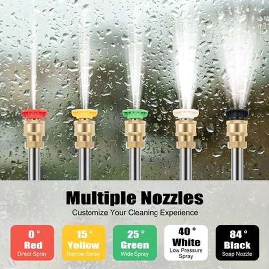 Hogedrukreiniger Benzine - 7.5 PK Motor - 2200 PSI Druk - Zwart - Draagbaar - Tuin En Buiten